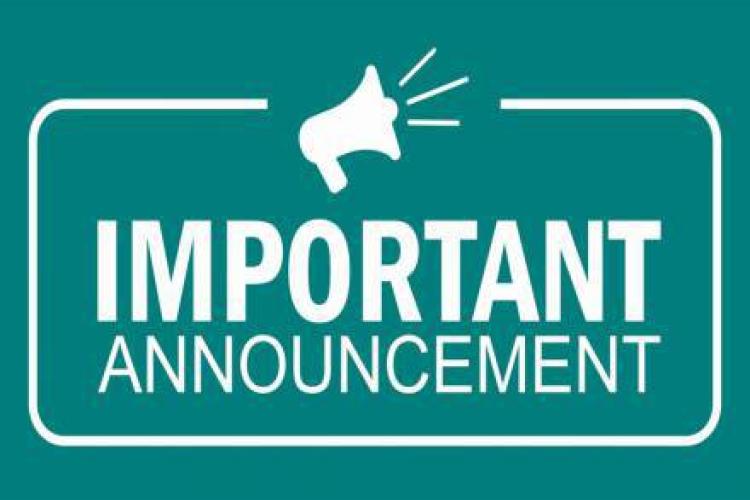 Important Announcement Notice